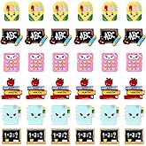 Honbay 36PCS Back to School Flatback Resin Charms School Supplies Slime Charms Stationery Resin Embellishments Cute Cartoon School Stationery Theme Resin Cabochons Decorations - 6 Styles