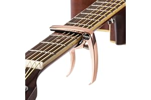 ENO MUSIC ENO Guitar Capo for 6 String Guitar and Mandolin, Professional Acoustic and Electric Guitars Capo (GuitarCapo-RedCopper)