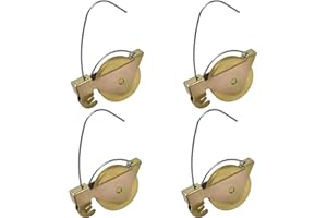 HAIRUNFU 4-Pack Sliding Screen Door Rollers - Compatible with KDEX20 Series KD Screen Doors | Durable 1-1/4" Steel Ball Bearing Tension Wheels for Smooth Glide & Easy Replacement