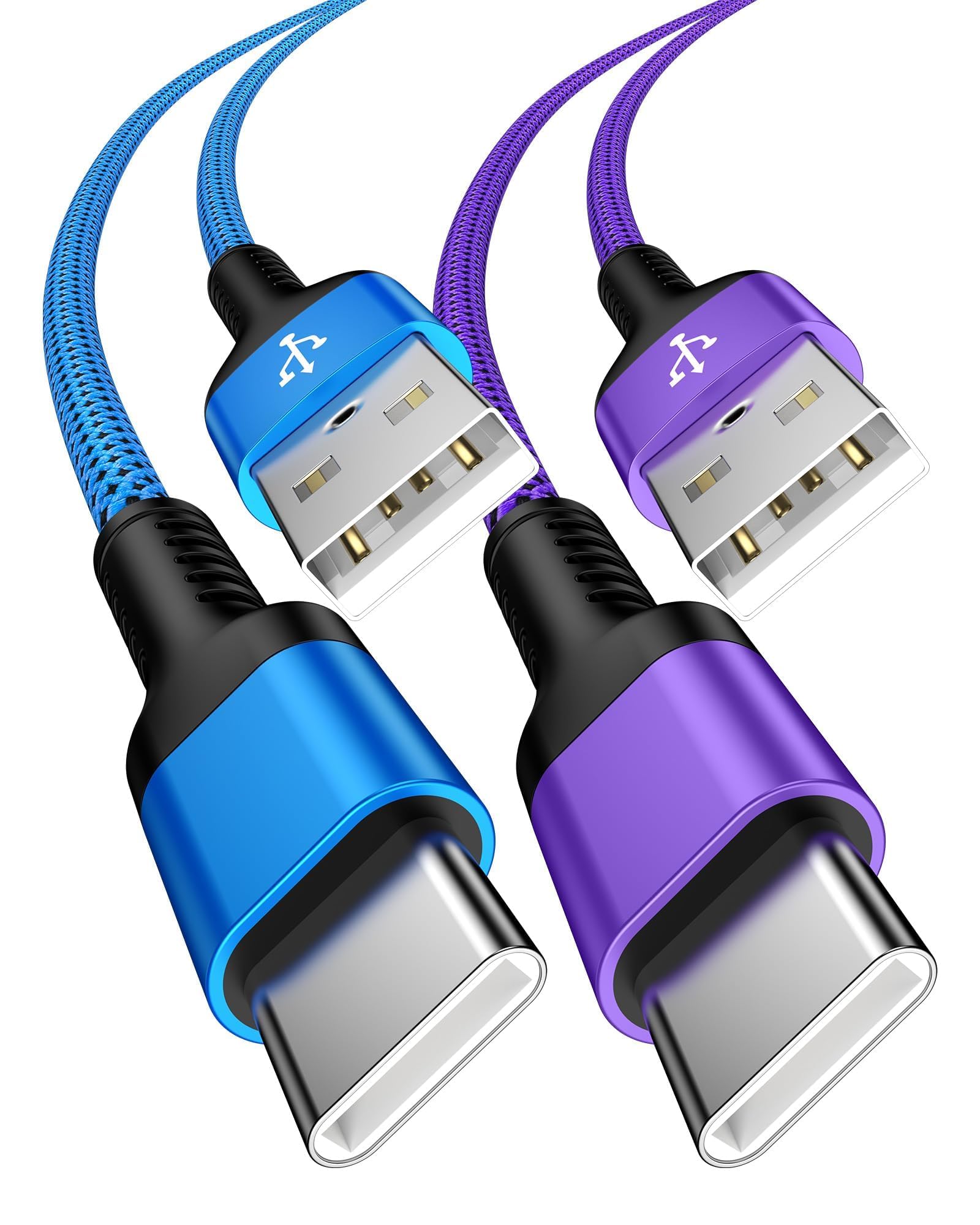 Photo 1 of [2-Pack] 3FT USB to USB C Cable, 3.1A Fast Charging CarPlay Cable for iPhone 17e 17 Pro Max 17 Air 16e 15, Short Nylon Braided Type C Charging Cord for Samsung Galaxy S26 S25 A36 A17, Pixel 10