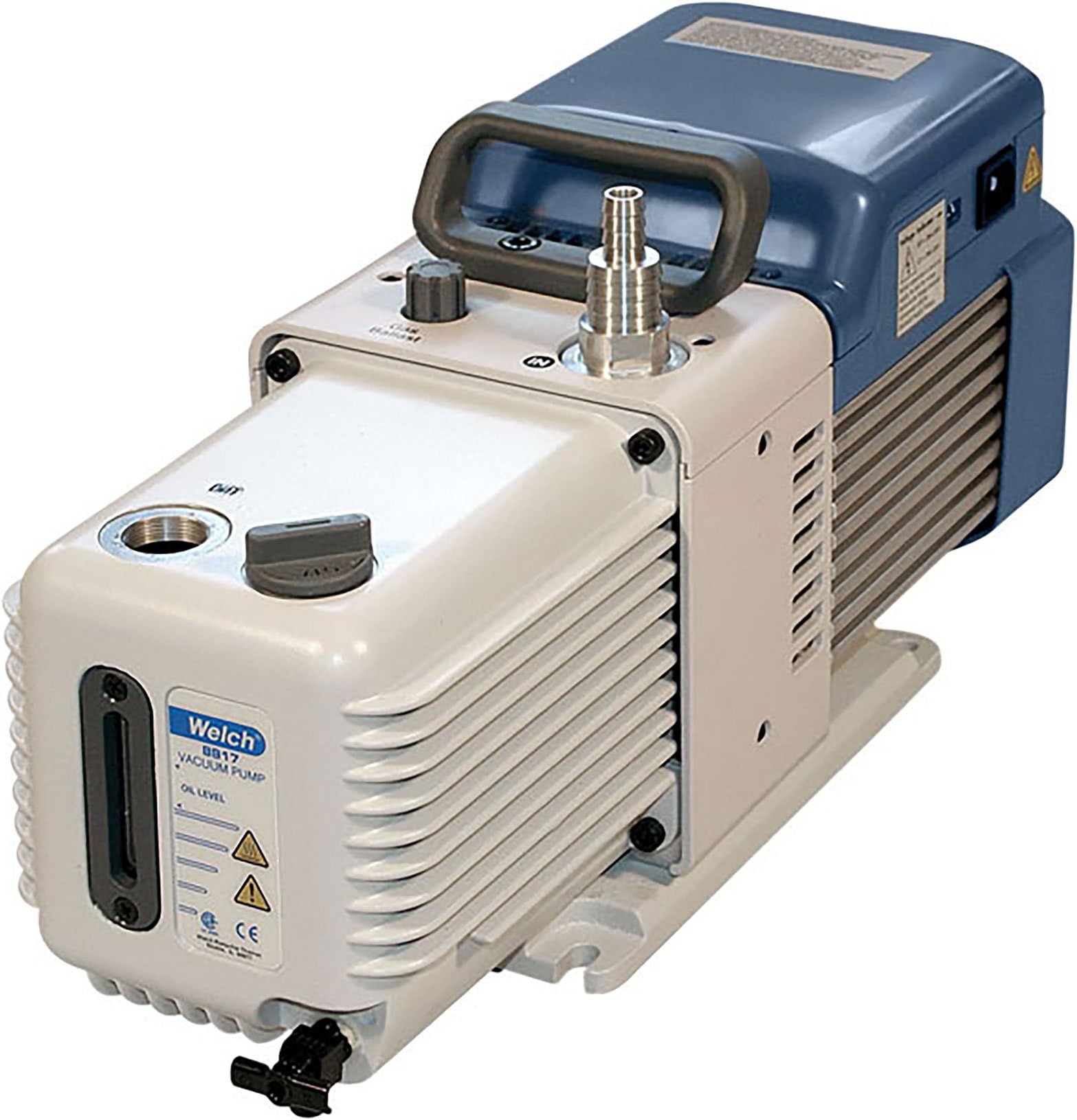 Welch Vacuum 8907C-02 Direct Drive Vacuum Pump, Rotary Vane, 73 LPM, 0.0001 Torr, 230V with Schuko Plug