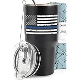 Police Tumbler 30oz, Perfect Gifts for Men in Police Department, Academy Graduation Gifts For Law Enforcement Officer, Unique Presents for Retired Adults, Mugs for His Birthday, Christmas, Gift Ready