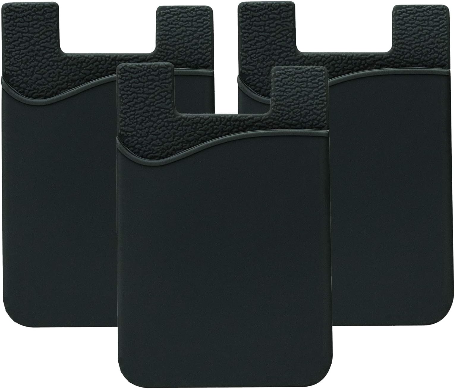SoulShine Silicone Wallet Case for All Smartphones - Black
