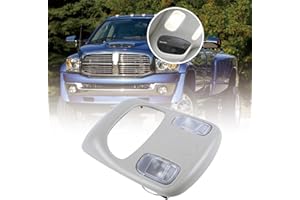 Queencar Overhead Console Dome lamp Compatible with Dodge Ram 1500 2500 3500 4500 5500，Reading Light Lamp 1DK78bd1AA