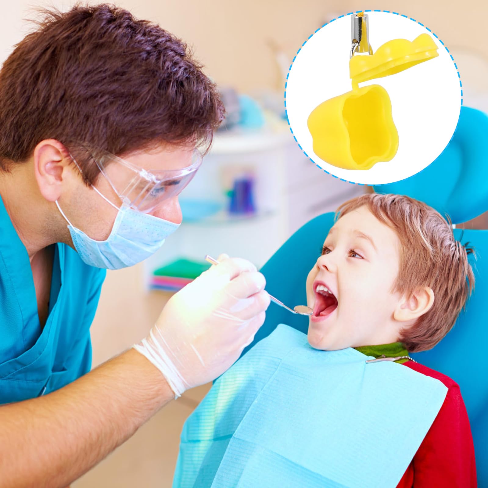 10 Pieces Plastic Baby Tooth Keepsake Box Set, Multicolor Teeth Storage Case Holders Portable Container for kids Boys Girls