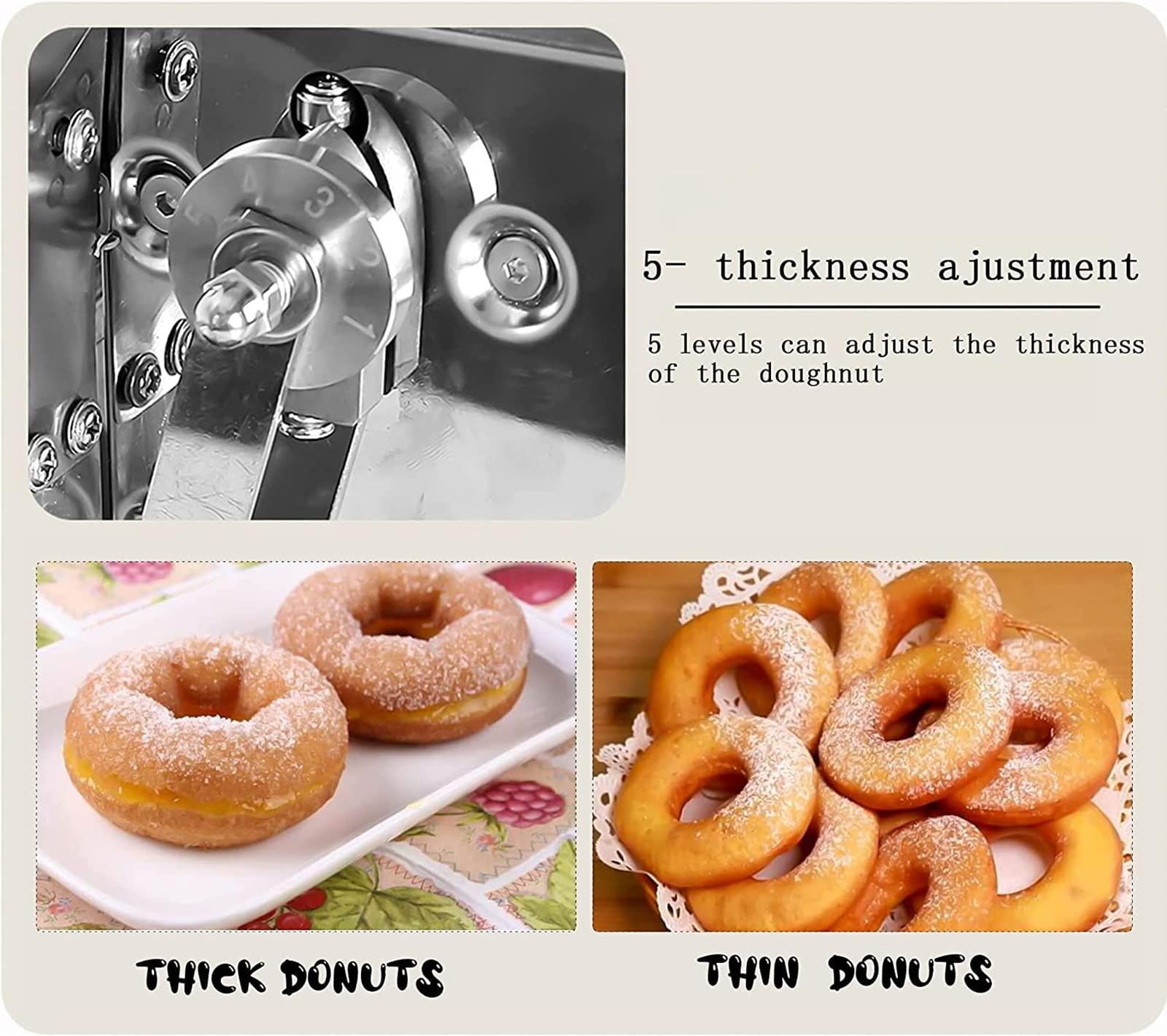 Donut Maker - Moule à donut - Distributeur de pâte en acier inoxydable pour donuts - Pour de délicieux mini doughnuts - Outil de bricolage fait maison Donut Maker - Moule à donut - Distributeur de pâte en acier inoxydable pour donuts - Pour de délicieux mini doughnuts - Outil de bricolage fait maison