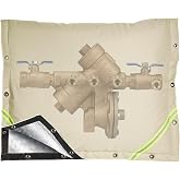 Jorohiker Backflow Preventer Insulation Cover,3 Way Opening,30" W x 24" H | Outdoor Faucet Cover for Winter, Winter Pipe Insulation Sprinkler Valve Cover Easy Installation Pressure Vacuum Breaker Cover