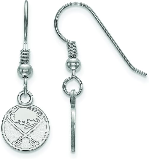 Buffalo Sabres gold stainless steel ear bars main image 1