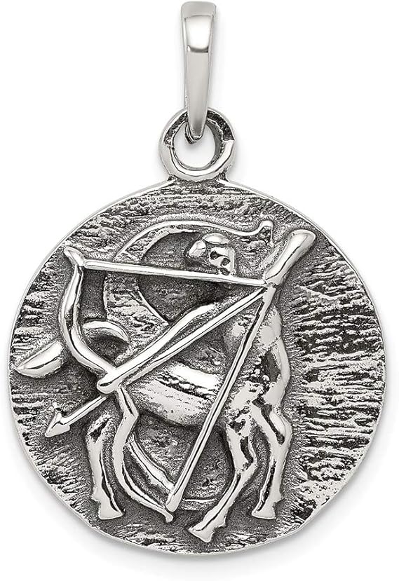 Silver sagittarius pendant Clearance