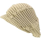 Armycrew Dreadlock Deep Shell RGY Cable Knit Cotton Rasta Beanie with Brim