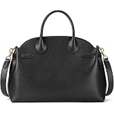 Retro Leather Work Laptop Bag: 14-16 Inch Large Capacity Computer Tote Handbag - Professional Women - Business Travel
