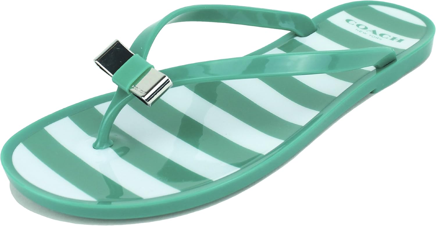 coach landon jelly flip flops