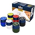 BLUEBIRD Fabric Paint Set, Primary Colors, 6 x 25 ML, Permanent Fabric Paints for Clothes