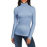 v28 Turtleneck Ribbed Sweaters for Women Cute Sexy Knitted Warm Fitted Sweater