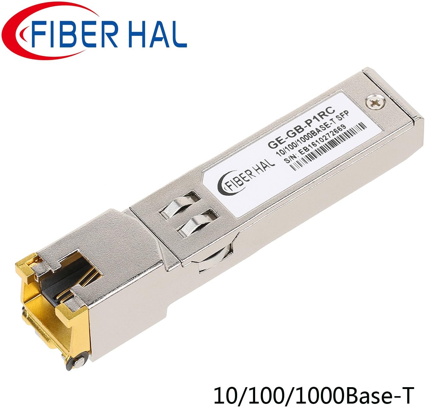 FiberHal for Cisco GLC-T Copper SFP Module, Gigabit RJ45 Mini-GBIC 10/100/1000M Auto-Negotiation Data Rate, 1000Base-T SFP Transceiver, Reach 100m