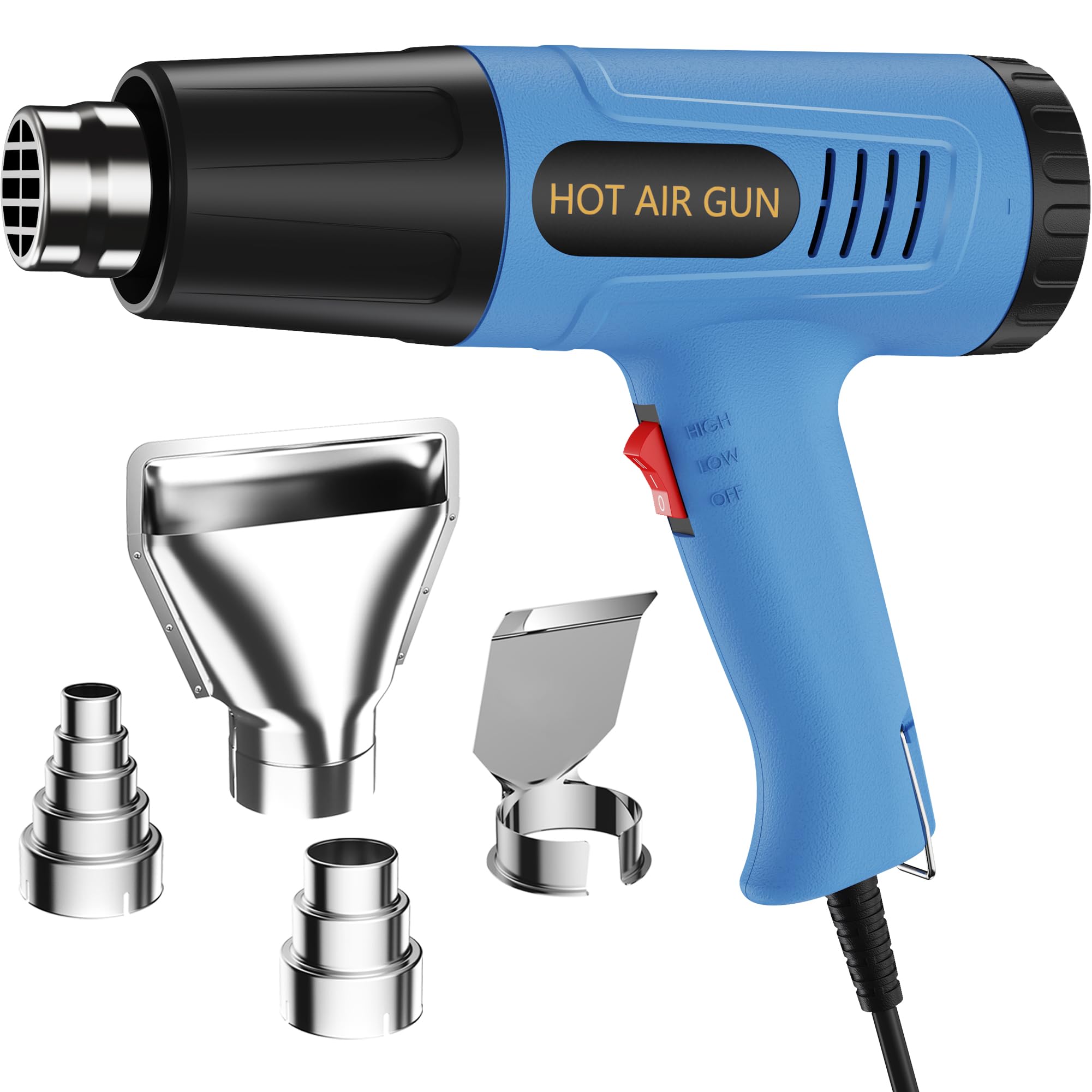Photo 1 of **DOESN'T BLOW HOT AIR** URTOOLS Heat Gun Kit 572 & 1112? Variable Temperature Control 4 Nozzles Heavy Duty Fast Heating Hot Air Gun Overload Protection, For Crafting, Shrink Tubing, Vinyl Wrap, Shrink Wrap,5Ft Power Cord