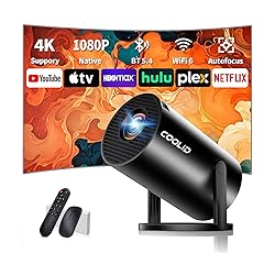 Mini Projector, Support 4K 1080P Portable Projector