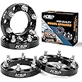 6X5.5 Wheel Spacers, KSP Forged 1"(25mm) 6x139.7mm to 6x139.7mm Thread Pitch M12x1.5 Hub Bore 108mm Adapters for Tacoma 4Runner Tundra FJ Land Cruiser Black, Not Hubcentric