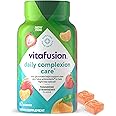 vitafusion Daily Complexion Care (1), Beauty Supplement Helps Support Clear Skin (1) (2) with Zinc Gluconate, Plus Vitamins E & C, Tangerine Strawberry Flavor, 60 Count