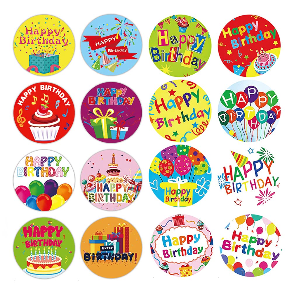 Happy Birthday Stickers Birthday Stickers Roll for Kids Party Decoration,Birthday Gift Decoration Sticker (Type1)