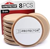 X-Protector Furniture Sliders for Carpet 8 pcs 9cm Moving Pads