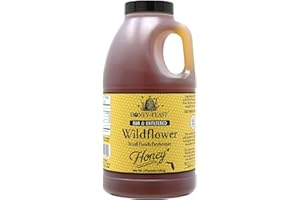 Honey Feast - Raw Wildflower Honey | from American Organic floral sources | 48 Ounces