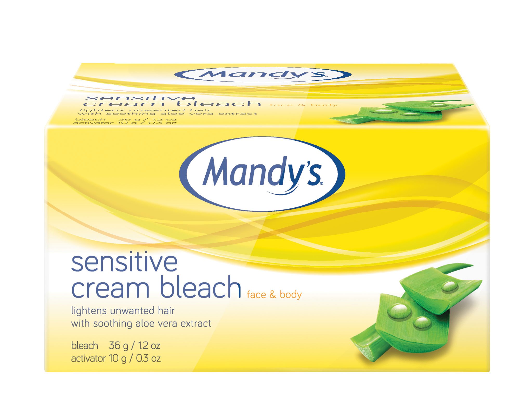 Mandy’s Sensitive Cream Bleach – For Face, Arms and Body 36g + 12g