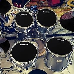 EASTROCK Drum Mute Pads Set 5 Pieces Foam Drum