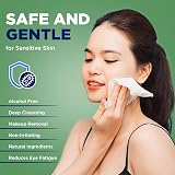 One Step Tea Tree Oil Eyelid Wipes 60ct Natural Aloe Chamomile Daily Cleanser view 6