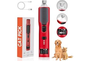 CATPICK Dog Nail Grinder 7-Speed & 360° LED Light, Professional Pet Nail Grinder for Dogs and Cats, Electric Dog Nail Trimmer Painless Paws Grooming & Smoothing Tool for Large Small Dogs Cats Pets