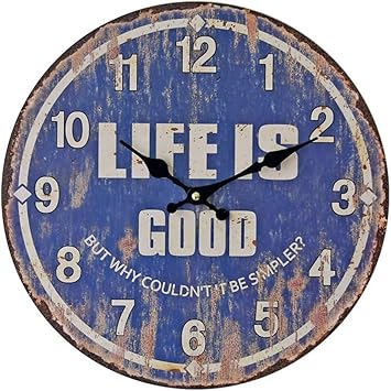 Küchenwanduhr Vintage Design Holze runde Wanduhr Arabische Ziffern