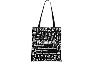 MNIGIU MINIGIU Violinist Gift Violinist Appreciation Gift Violin Lover Gift Violinist Tote Bag for Violin Player