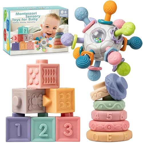 thumbnail image 2 of JoyCat Baby Toys 6-12 Months - Soft Baby Beehive With 5 Sensory Bees - Rattle, Crinkle Paper... 2 of 14