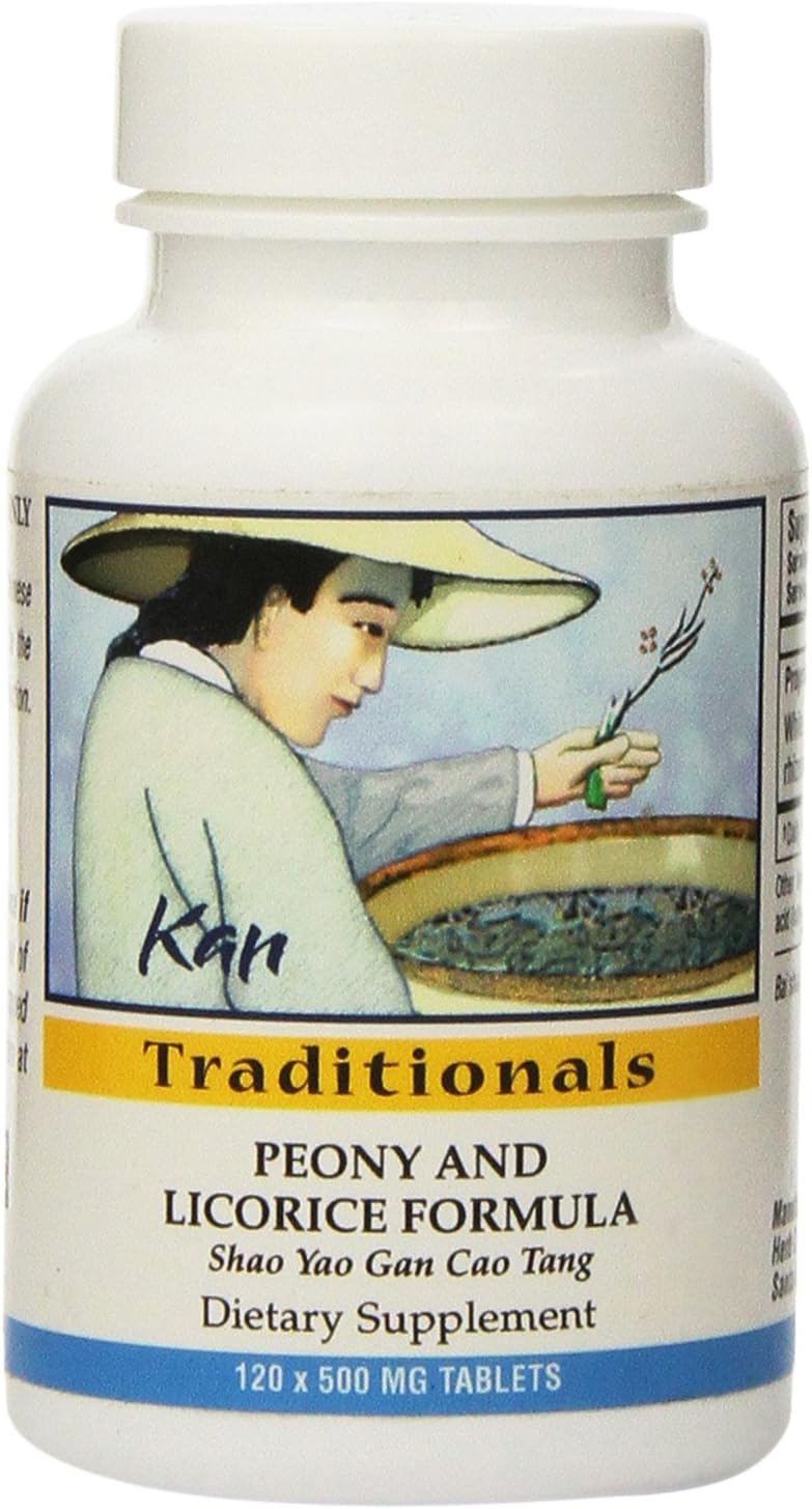 Kan Herbs - Traditionals- Peony and Licorice Formula 120 tabs: Health & Personal Care