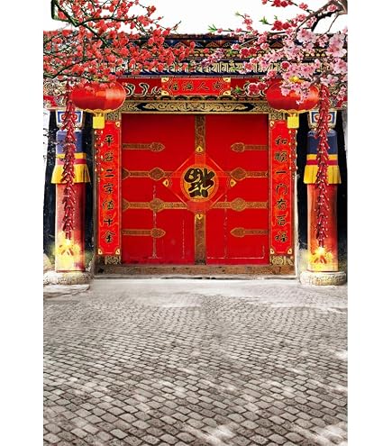Chinesischer Hochzeits-Hintergrund 2,8 X 1,5 M – Fotohintergrund Vintage-Stil Für Hochzeit, Party, Fotostudio