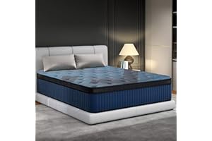 INIGHT Queen Mattress 14 Inch, 2025 Hybrid Queen Size Mattress in a Box, Upgrade Durable Individual Pocket Springs, Medium Firm Lumber Support Pressure Pain Relief, Breathable Comfort, CertiPUR-US Certified