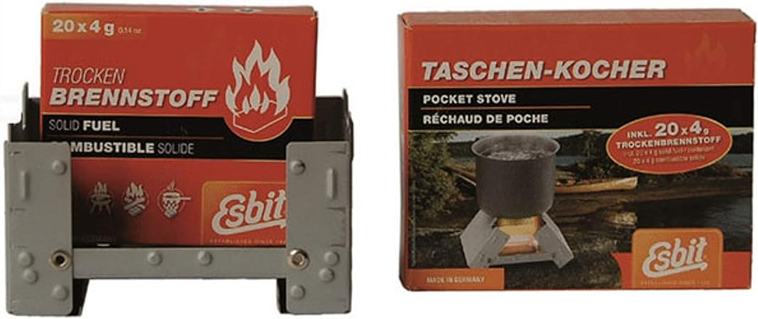 Esbit 16378 - Cocina de combustible seco para camping