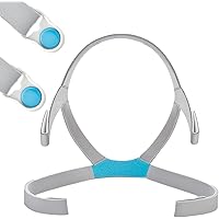 AirFit F40 ヘッドギア交換用ストラップ - マグネットクリップ付き大型サイズ、ResMed CPAPマスク対応