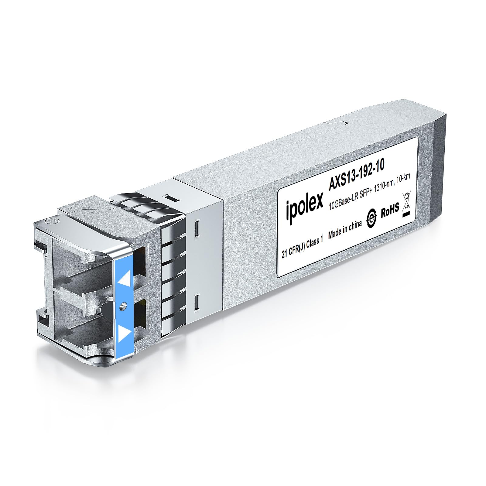 ipolex 10G SFP+ Singlemode LC Transceiver, 10GBase-LR Mini GBIC Module Compatible with Cisco SFP-10G-LR, Ubiquiti UF-SM-10G, Meraki MA-SFP-10GB-LR, Mikrotik, Netgear etc. (SMF, 1310-nm, 10 km)