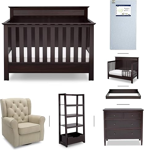matching crib and dresser set