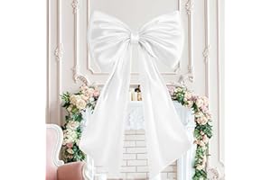 Large Bow, Giant Bow Decoration Satin Ribbon Backdrop Themed Room Accessories, Hanging Wall Decor for Wedding Christmas Decor