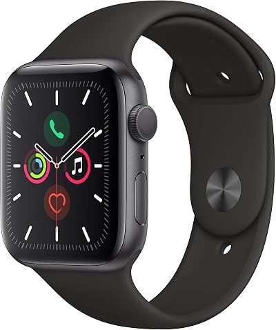 Apple Watch Series 5 GPS 44mm Space Grey Aluminium Black Sport Band S/M M/L