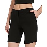 KELLY KLARK Golf Shorts for Women 9" Dress Shorts with Pockets for Hiking