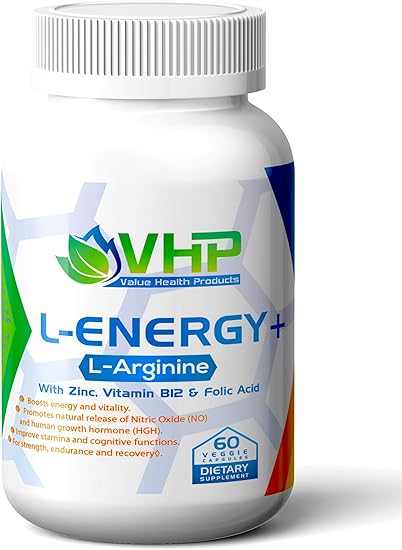 Amazon Com L Energy Best L Arginine Supplement Pills With Zinc