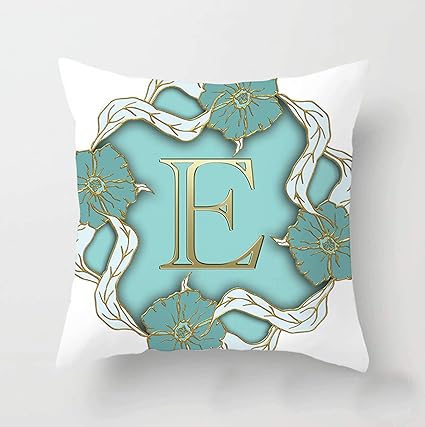 Amazon Com Aucheer Letter A Z Pillow Cases With Concealed Zipper