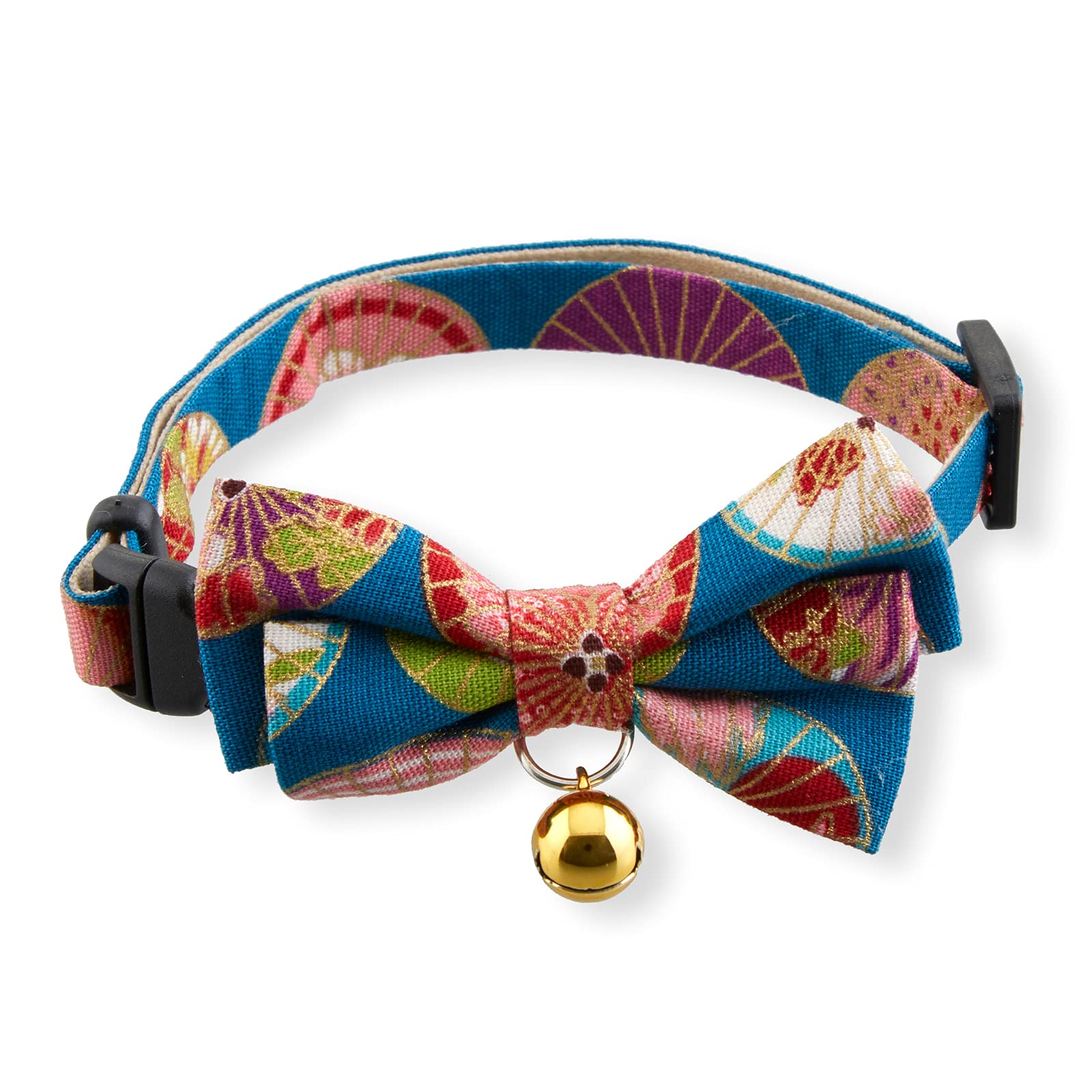 Temari Bow Tie Cat Collar (Blue)
