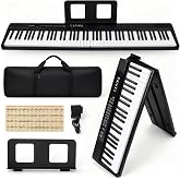 Carina 88-Key Foldable Digital Piano, Semi-Weighted, Portable Keyboard | 88 full-size keys provide a familiar playing experience for beginners and experienced players.
