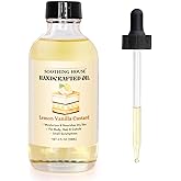Soothing House Lemon Vanilla Custard Oil with All-Natural Moisturizing Body Oil for Soft, Glowing Skin with Almond & Jojoba Oil (4 fl oz)