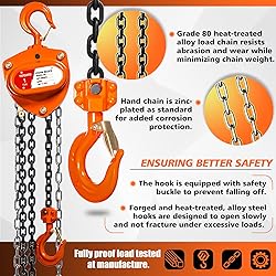 YATOINTO Chain Hoist 1 Ton(2200 Lbs) Capacity 20 FT