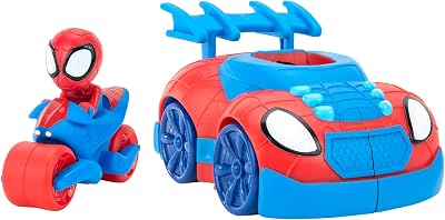 Spidey and His Amazing Friends Web Strike 2 in 1 Vehicle Launch Cycle